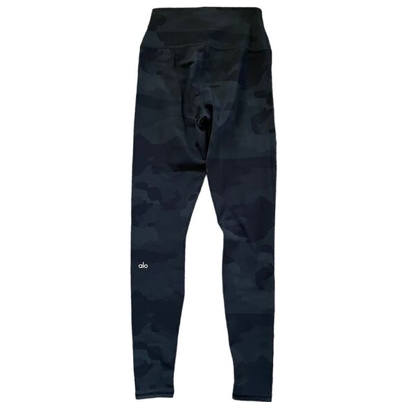 ALO High Waist Vapor Camo Leggings Black Size Small - Picture 1 of 7